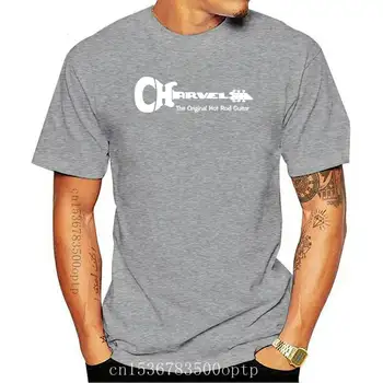 Gitara Charvel Logotipas Vintage Black T-shirt Dydis S-3X lašas laivybos Print T Shirt Mens Trumpas Rankovės Karšto Viršuje Tee Pagrindinės Viršūnės