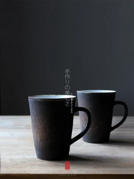 Japonijos Coffe Cup Puodelis Nespresso Prabangių Senovinių Vadovas Puodelis Juodos Kavos Puodelį, Keramikos Arbatos Aukštos Kokybės Keliauti Namo Drinkware A5MG