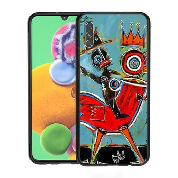Jean Michel Basquiat Meno Samsung Galaxy A90 A80 A70 A70S A50 A60 A40 A30 A30S A20S A20E A10 A10E A10S Telefono dėklas