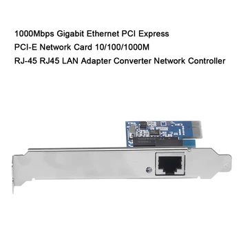 KEBIDU 1000Mbps Gigabit PCI-E Tinklo plokštė Ethernet PCI Express 10/100/1000M RJ-45 LAN Adapteris Keitiklis, Tinklo Valdytojas
