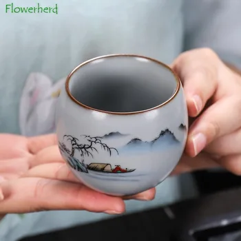 Keramikos, Porceliano Kung Fu Arbatos Puodelio Nustatyti Teaware Teacup Nustatyti Arbatos Rinkinys Puodelis