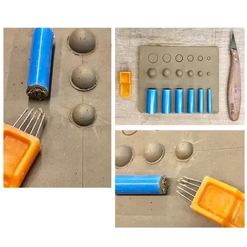 Keramikos Įrankiai Penkių-adata Vyriais Sąnarių Nelygaus Paviršiaus Prisijungti Dviejų Molio Mudboards Sujungimas ir Modeliavimas Proceso Įrankiai