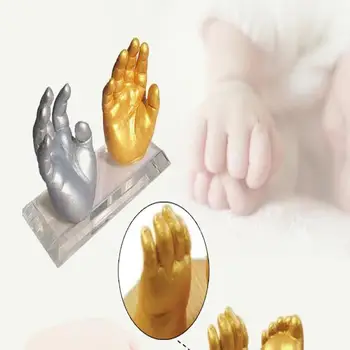 Klonavimo Miltelius Modelis Suvenyrų Vertus Liejimo Rinkinys Kūdikių Gipso Pelėsių Poros Vestuvių Ūkyje Motinos Diena 3D Vertus, Purvo, Molio Pelėsis