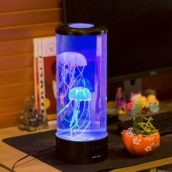 LED Fantazijos Medūzos Lempa USB Power/Smart Nuotolinio Valdymo Spalva Keičiasi Medūzos Akvariumas Led Lempos Atsipalaiduoti Nuotaikos Naktį