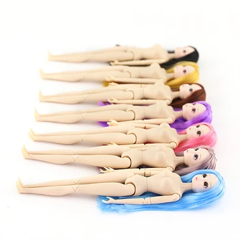 Lėlės 18 Kilnojamojo Sąnarių 30 cm 3D Akis Plastikinės Lėlės Mergaitės 