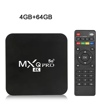 MXQPRO5G 4K Tinklo Grotuvas (Set-top Box Namų Nuotolinio Valdymo Dėžutė Smart TV Box Media Player RK3229-5G Versija Remti WIFI Android