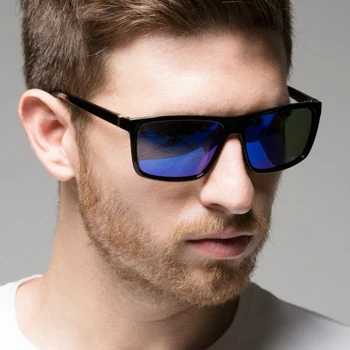 Mados Akiniai nuo saulės vyrams Aikštėje saulės Akiniai Markės Dizaineris UV400 apsauga Atspalvių oculos de sol hombre akinius Vairuotojo Oculos 2021