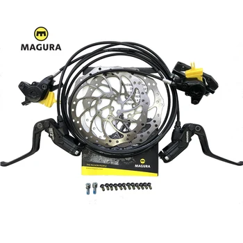 Magura MT2 MTB Hidrauliniai Diskiniai Stabdžiai Nustatyti, Priekiniai + Galiniai 570g 160mm rotorius, Magura Stabdžių trinkelės