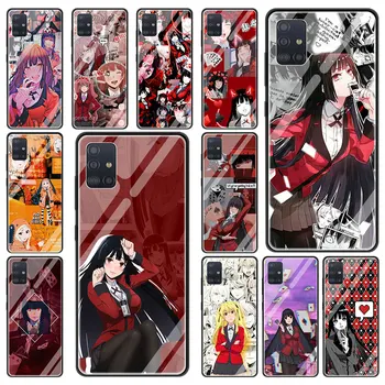Manga Kakegurui Grūdintas Stiklas Case For Samsung Galaxy A50 A51 A71 A70 A30 A31 A21s A91 A10 A40 Telefono Korpuso Dangtelį Coque