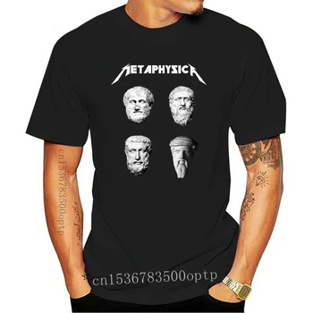 Metaphysica - Įdomus Metalinių Filosofija Marškinėliai T shirt metalo metafizinės sokratas aristotelis pitagoras exitentialism