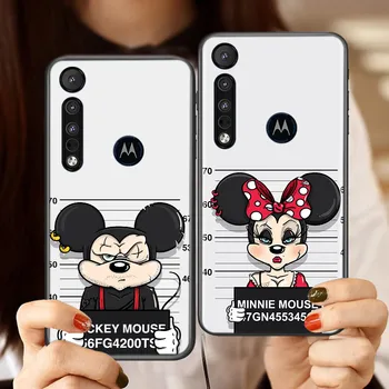 Mickey Mouse For Motorola G8 G9 G Stylus Galios Vieną Sintezės Hyper Krašto E7 E6 5G Plius Žaisti Lite Minkštas Telefono dėklas