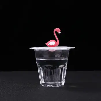Mielas Animacinių filmų Gyvūnų Silikono Stiklo Taurės Padengti Anti-dulkių Patvarus Kavos Puodelis Siurbimo Antspaudas Aukštos Temperatūros Varža Dangteliai