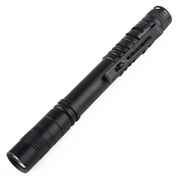 Mini Nešiojamas XPE R3 LED Žibintuvėlis Pen, Šviesos, 3W Vandeniui Įrašą Kišenėje Žibinto Lempa, Lauko Kempingas, Žygiai