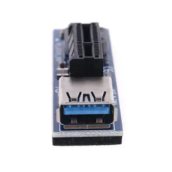 Mini PCIE PCI-E X4 Lizdas Stove Kortelės Prievado Adapteris KOMPIUTERIO Grafikos plokštės Jungtis su 30CM USB3.0 Ilgiklis