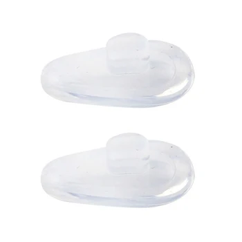 Minkštas, elipsės formos silicio nosies pagalvėlę akiniai (skaidrūs, 5 poros)