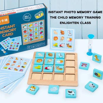 Montessori Žaislas Vaikams Dėlionė, stalo Žaidimas, Atminties Šachmatai Mediniai Mokymosi Žaislai, Mokymo Koncentracija Žaislas Vaikams, Nauji Arrivel