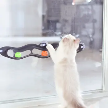 Naminių Kačių Interaktyvus Kelio Žaisti Tunelio Juokinga Kamuolys Žaislas Gyvis Windows Kačių Žaislai Žaisti Vamzdis Su Kamuoliukus siurbtukas katės Žaislas Produktus