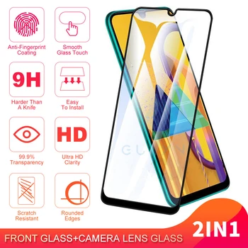 Pilnas draudimas A51 M30S A71 A01 Apsauginis Stiklas ant Samsung Galaxy A20 A30 A50 A70 S 2019 Grūdintas Stiklas Screen Protector Filmas