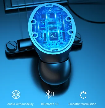 R15 Tws Bluetooth 5.1 Ausinių Veidrodėliai Skaitmeninis LED Ekranas Touch Sporto Stereo TWS In-ear Vandeniui 
