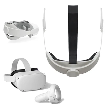 Reguliuojamas Galvos Dirželis Patogus Lankelis už Oculus Quest 2 VR Ausines Atleisti galva, spaudimas Galvos Pagalvėlė VR Priedai