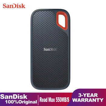 SanDisk Didelės Spartos Nešiojamų SSD Išorinis Kietasis Diskas 500GB 2TB 1 TB 4TB Nešiojama Atminties SSD USB C Tipo Mobiliųjų Saugojimo Nešiojamas kompiuteris
