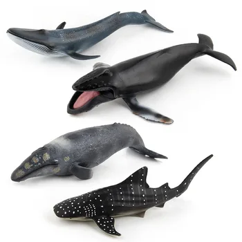 Sea Life Gyvūnų, Žuvų, Banginių, Ryklių Modelis Veiksmų Skaičiai Vandenyno Akvariumas Miniatiūriniai Švietimo Vaikas Žaislai