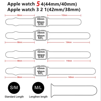 Silikono Dirželis Apple Watch Band 44mm 40mm 38mm 42mm 44 mm Smartwatch Sporto Gumos Apyrankė Diržo Apyrankę iWatch 6 SE 5 3 4