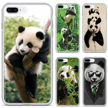 Soft Shell Atveju, Huawei P7 P8 P9 P10 P20 30 P40 Lite Plus Pro 2016 2017 Mini Akvarelė Panda Animacinių Filmų Gyvūnų