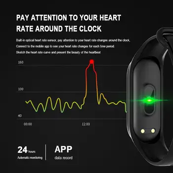 Sport Fitness Tracker Žiūrėti Smartband Smart Apyrankę Kraujo Spaudimas, Širdies ritmo Monitorius 