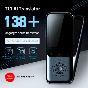 T11 138 Multi Kalbų Nešiojamų Balso Vertėjas, AI 14 Neprisijungęs Kalbų Momentinių Poket Vertėjas Prietaiso dvipusis Vertimas