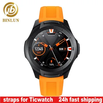 Ticwatch C2 Dirželiai 42-46mm Nailono Smartband už Ticwatch pro S2 E2 Apyrankė Silikono watchband Garmin Iškastinio LG apyrankė