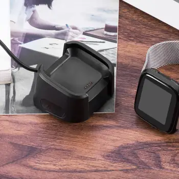 USB 1m Laidinio Įkroviklio Fitbit Versa2 Atvirkščiai Lite Atvirkščiai Smart Žiūrėti Aksesuarų, Klasikinių Spalvų ir Paprastas Patvarus Dizainas