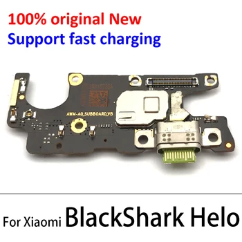 USB Įkrovimo lizdas Doko Jungtis Valdybos Flex Kabelis Su Mic Mikrofonas Xiaomi Mi Black Shark Helo
