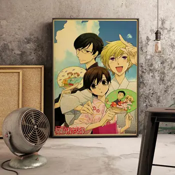Vaikų Kambario Gyvenimo Miegamasis Meno Namų Sienų Dekoras Nuotrauką Japonų Anime Ouran Highschool Host Club Kokybės Drobė, Tapyba, Plakatas