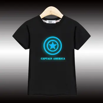 Vaikų Vasaros Šviesos Marškinėliai Baterija Atspausdintas T-shirt 3-14T Berniukas Trumpas Rankovės Medvilnės Viršaus Mergina Tees
