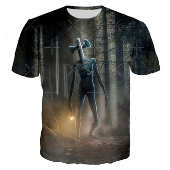 Vasaros Sirena Galvos 3D Atspausdintas T-shirt Vyrai Moterų Atsitiktinis Marškinėlius Harajuku Stilius Gatvės Vaikų Laisvalaikio Apvalios Kaklo Viršuje Tshirts