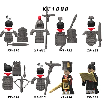 Vieną KT1088 Čin imperijos senovės karo karių Veiksmų Skaičius, Šalmas, šarvai priedai Blokai plytų Žaislai Vaikams