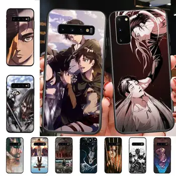 YNDFCNB Ataka Titan Levi Anime Telefono dėklas Samsung S5 6 7 kraštą 8 9 10 20 plus lite atveju