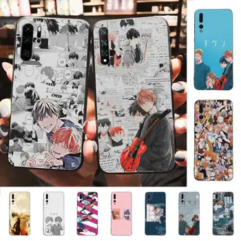 YNDFCNB Atsižvelgiant Yaoi Anime Telefoną Atveju Huawei P 8 9 10 20 30 40 lite pro Psmart atveju