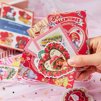ZFPARTY Saldus Valentino Popieriniai lipdukai Scrapbooking Laimingas Planuotojas/Kortelės Priėmimo/Žurnalinė Projektas