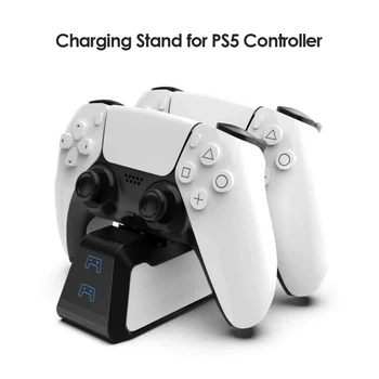 Įkrovimo Stovas Sony PS5 Playstation Play Station PS 5 Dualsense Valdytojas Doko Kontrolės Įkroviklis Paramos Priedai Turėtojas
