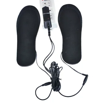 1 Pora USB Šildomi Vidpadžiai Koja Atšilimo Trinkelėmis Kojų Šilčiau Kojinių Padas Mat Žiemos Lauko Sporto Šildymo Batų Vidpadžiai, Žiemą Šilta