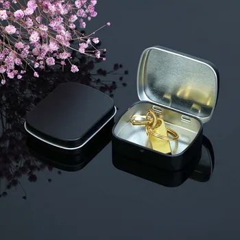 10 Aukso, Sidabro, Juodo Metalo Skardos Laikymo Dėžutė Kosmetikos Butelis Organizatorius Atveju Naujovė Namų Ūkių Vestuvių Saldainių Dėžutė Namų Saugojimas