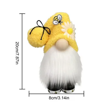 2021 Velykų Beveidis Lėlės Bumble Bee Dryžuotas Gnome Skandinavijos Tomte Nisse Švedijos Bičių Elfs Namo Vyras Lėlės, Žaislai, Dovanos