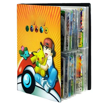 240pcs Animacinių filmų Pokemones Kolekcijos Kortelių Albumas, Knyga, Albumas Pokemon Žaislai Turėtojas Rišiklio Aplanko Vaikų Viršaus Pakraunama Sąrašą Žaislai Dovana