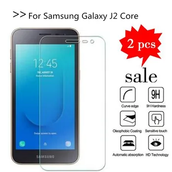 2PCS Glass For Samsung Galaxy J2 Core Screen Protector Tempered Glass For Samsung J2 Core 2018 J260F J260 -J260F Protective Film