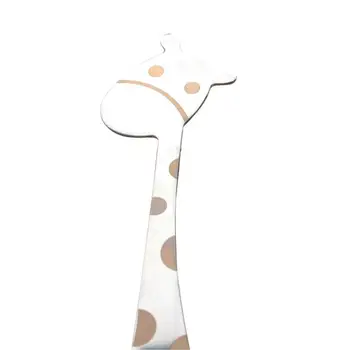 304 nerūdijančio plieno, vaisiaus šakutė mielas gyvūnų žirafa vaisių šakių cartoon vaikų desertinės šakutės