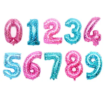 32 colių spausdinti rožinė mėlyna skaitmeninis balionus, gimtadienio šventė vienerių metų gimtadienio šventė apdailos balionas didmeninės