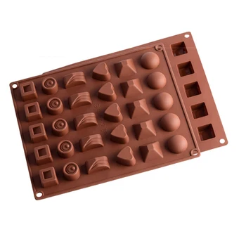 36 Silikono formos Formos 3D Silikono Numerių Vaisių, Šokolado Pelėsių, Saldainių, Sausainių Kepimo Minkštas Pelėsių Pyragas Apdaila Įrankiai Tortas Pelėsių