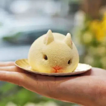3D Animaciją Easter Bunny Pelėsių Silikono Triušis Putėsiai Saldainių, Ledų, Šokolado Pelėsių Minkštas pyragas apdaila priedai
